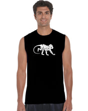 Load image into Gallery viewer, Monkey Business - Men&#39;s Word Art Sleeveless T-Shirt