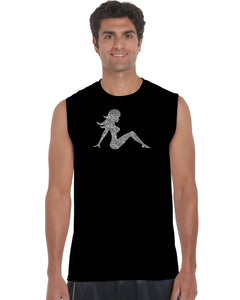 MUDFLAP GIRL - Men's Word Art Sleeveless T-Shirt