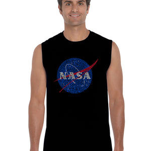 NASA's Most Notable Missions -  Men's Word Art Sleeveless T-Shirt