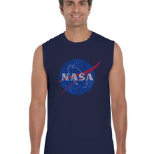 Load image into Gallery viewer, NASA&#39;s Most Notable Missions -  Men&#39;s Word Art Sleeveless T-Shirt