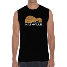 Load image into Gallery viewer, Nashville Guitar - Men&#39;s Word Art Sleeveless T-Shirt