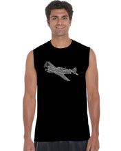 Load image into Gallery viewer, P40 - Men&#39;s Word Art Sleeveless T-Shirt