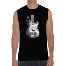 Load image into Gallery viewer, Bass Guitar  - Men&#39;s Word Art Sleeveless T-Shirt