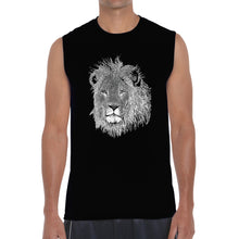Load image into Gallery viewer, Lion  - Men&#39;s Word Art Sleeveless T-Shirt