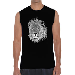 Lion  - Men's Word Art Sleeveless T-Shirt