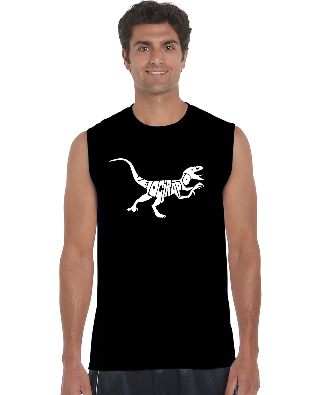 Velociraptor - Men's Word Art Sleeveless T-Shirt