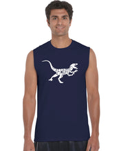 Load image into Gallery viewer, Velociraptor - Men&#39;s Word Art Sleeveless T-Shirt