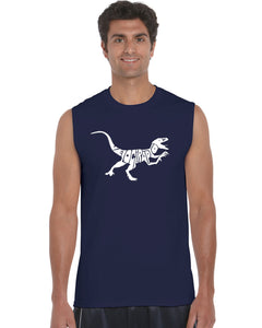 Velociraptor - Men's Word Art Sleeveless T-Shirt