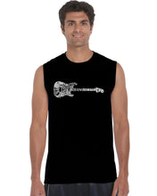 Load image into Gallery viewer, Rock Guitar -  Men&#39;s Word Art Sleeveless T-Shirt