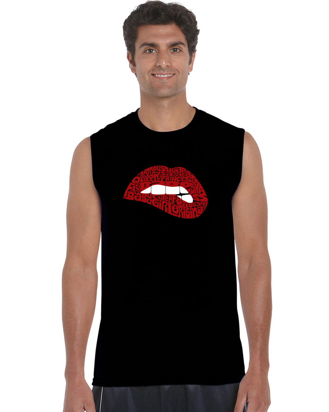 Savage Lips - Men's Word Art Sleeveless T-Shirt