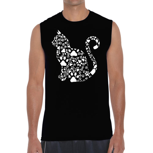 Cat Claws - Men's Word Art Sleeveless T-Shirt