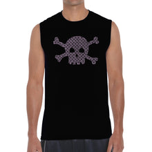 Load image into Gallery viewer, XOXO Skull  - Men&#39;s Word Art Sleeveless T-Shirt