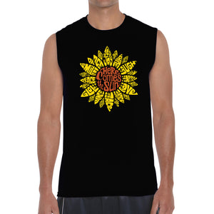 Sunflower  - Men's Word Art Sleeveless T-Shirt