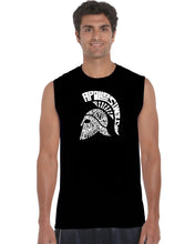 Load image into Gallery viewer, SPARTAN - Men&#39;s Word Art Sleeveless T-Shirt
