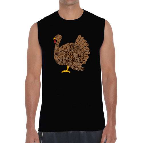 Thanksgiving - Men's Word Art Sleeveless T-Shirt