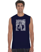Load image into Gallery viewer, UNCLE SAM - Men&#39;s Word Art Sleeveless T-Shirt