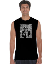 Load image into Gallery viewer, UNCLE SAM - Men&#39;s Word Art Sleeveless T-Shirt