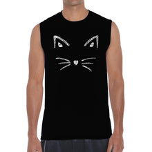 Load image into Gallery viewer, Whiskers  - Men&#39;s Word Art Sleeveless T-Shirt