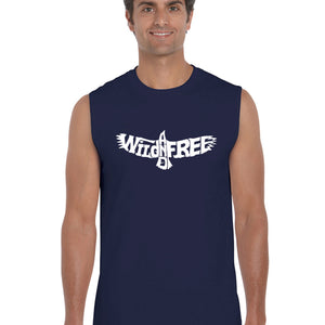 Wild and Free Eagle -  Men's Word Art Sleeveless T-Shirt