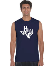 Load image into Gallery viewer, Hey Yall - Men&#39;s Word Art Sleeveless T-Shirt