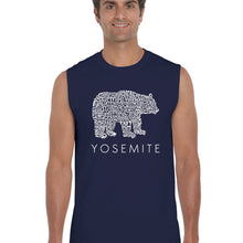 Load image into Gallery viewer, Yosemite Bear -  Men&#39;s Word Art Sleeveless T-Shirt