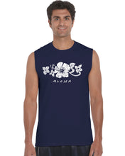Load image into Gallery viewer, ALOHA - Men&#39;s Word Art Sleeveless T-Shirt
