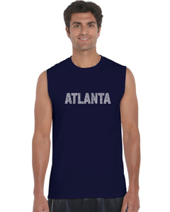 ATLANTA NEIGHBORHOODS - Men's Word Art Sleeveless T-Shirt