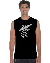 Load image into Gallery viewer, DROP BEATS NOT BOMBS - Men&#39;s Word Art Sleeveless T-Shirt