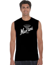 Load image into Gallery viewer, Martini - Men&#39;s Word Art Sleeveless T-Shirt