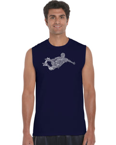 POPULAR SKATING MOVES & TRICKS - Men's Word Art Sleeveless T-Shirt