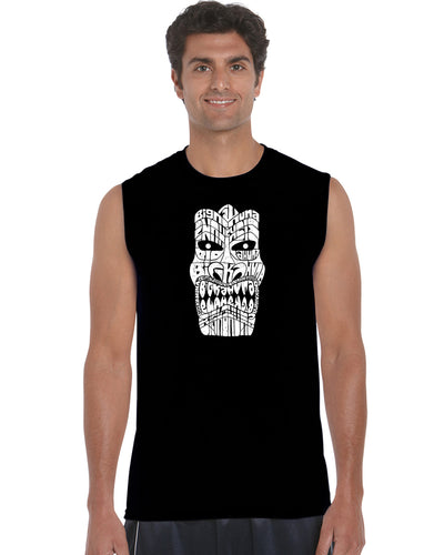 TIKI BIG KAHUNA - Men's Word Art Sleeveless T-Shirt