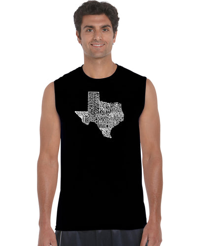 The Great State of Texas - Men's Word Art Sleeveless T-Shirt