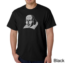 Load image into Gallery viewer, THE TITLES OF ALL OF WILLIAM SHAKESPEARE&#39;S COMEDIES &amp; TRAGEDIES - Men&#39;s Word Art T-Shirt