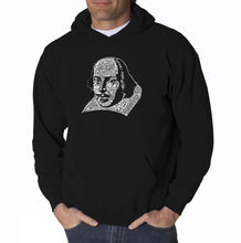 Load image into Gallery viewer, THE TITLES OF ALL OF WILLIAM SHAKESPEARE&#39;S COMEDIES &amp; TRAGEDIES - Men&#39;s Word Art Hooded Sweatshirt