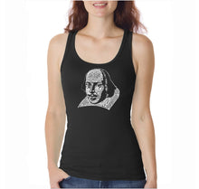 Load image into Gallery viewer, THE TITLES OF ALL OF WILLIAM SHAKESPEARE&#39;S COMEDIES &amp; TRAGEDIES  - Women&#39;s Word Art Tank Top