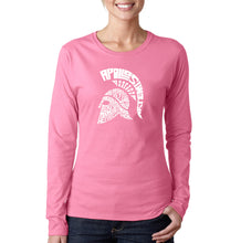 Load image into Gallery viewer, SPARTAN - Women&#39;s Word Art Long Sleeve T-Shirt