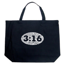 Load image into Gallery viewer, John 3:16 - Large Word Art Tote Bag