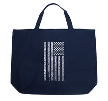 Load image into Gallery viewer, National Anthem Flag - Large Word Art Tote Bag