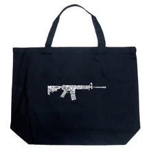Load image into Gallery viewer, AR15 2nd Amendment Word Art - Large Word Art Tote Bag