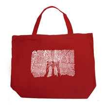 Load image into Gallery viewer, Brooklyn Bridge - Large Word Art Tote Bag