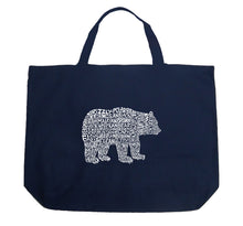 Load image into Gallery viewer, Bear Species - Large Word Art Tote Bag