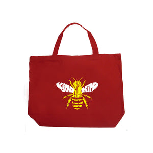 Bee Kind  - Large Word Art Tote Bag