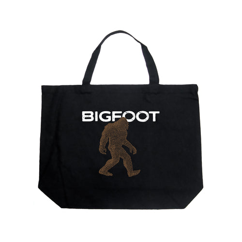 Bigfoot - Large Word Art Tote Bag