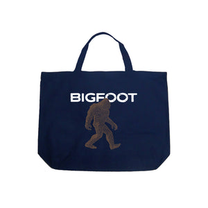 Bigfoot - Large Word Art Tote Bag