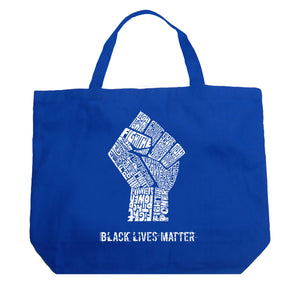 Black Lives Matter - Large Word Art Tote Bag