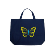 Load image into Gallery viewer, Butterfly  - Large Word Art Tote Bag
