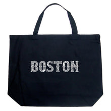 Load image into Gallery viewer, BOSTON NEIGHBORHOODS - Large Word Art Tote Bag