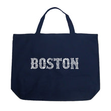 Load image into Gallery viewer, BOSTON NEIGHBORHOODS - Large Word Art Tote Bag