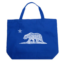 Load image into Gallery viewer, California Bear - Large Word Art Tote Bag