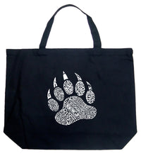 Load image into Gallery viewer, Types of Bears - Large Word Art Tote Bag